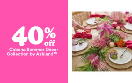 40% Off Cabana Summer Décor Collection by Ashland