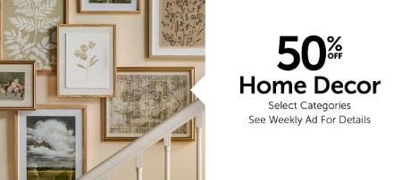 50% Off Home Decor