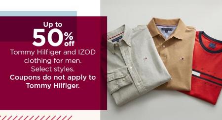 Up to 50% Off Tommy Hilfiger and IZOD Clothing For Men