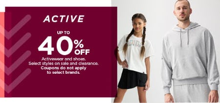 Active Up to 40% Off