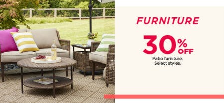 Furniture 30% Off