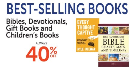 Best - Selling Books 40% Off