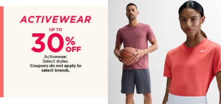 Activewear Up to 30% Off
