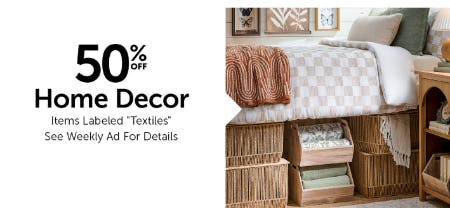 50% Off Home Decor