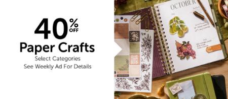 40% Off Paper Crafts
