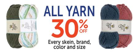 30% Off All Yarn