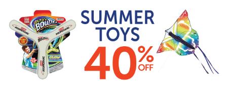 40% Off Summer Toys
