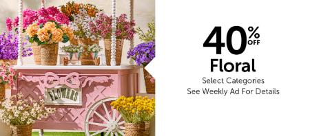 40% Off Floral