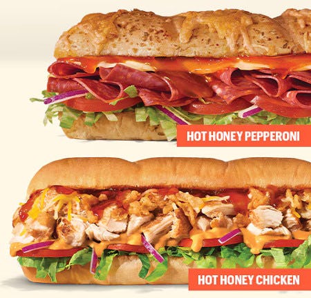 Bring the sweet heat with NEW subs
