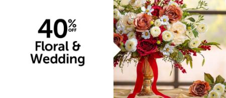 40% Off Floral & Wedding