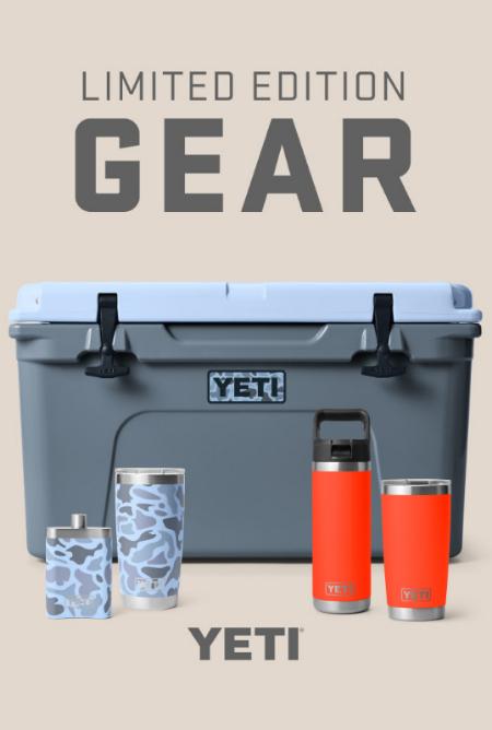 YETI Limited Edition: Blue Camo & Solar Flare