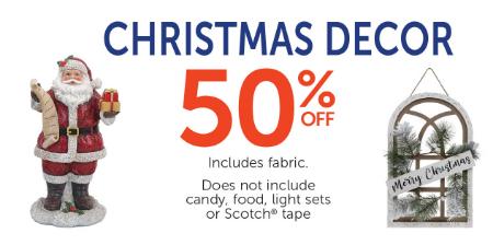 50% Off Christmas Decor