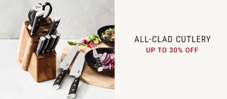Up to 30% Off All-Clad Cutlery