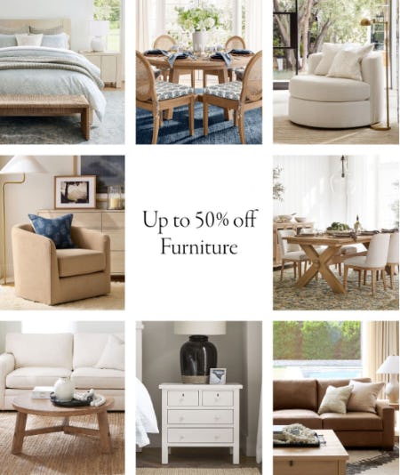 Up to 50% Off Furniture