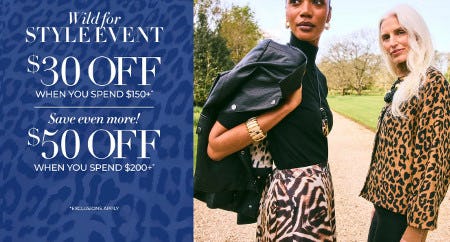$30 Off When You Spend $150 or More