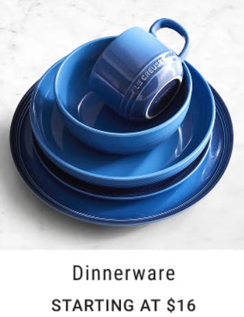 Starting at $16 Dinnerware