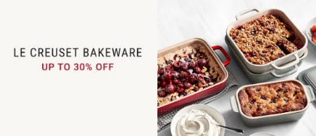 Up to 30% Off Le Creuset Bakeware