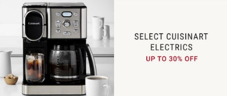 Up to 30% Off Select Cuisinart Electrics