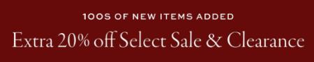 Extra 20% Off Select Sale & Clearance