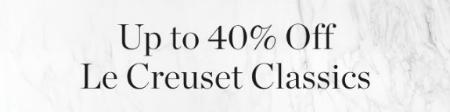 Up to 40% Off Le Creuset Classics