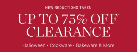 Up to 75% Off Clearance