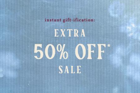 Extra 50% Off Sale