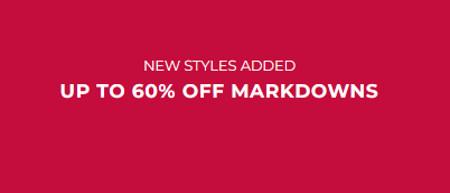 Up to 60% Off Markdowns