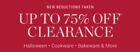 Up to 75% Off Clearance