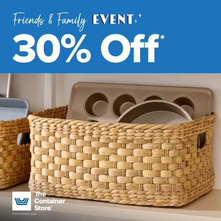30% Off Storewide Savings!