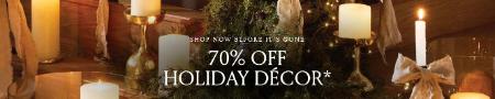 70% Off Holiday Decor