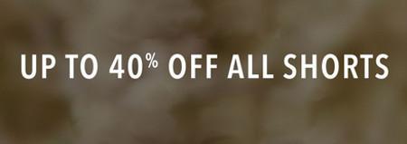 Up to 40% off All Shorts