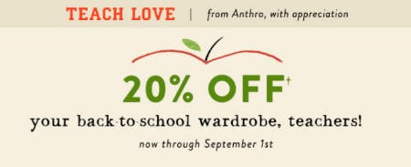 Teachers 20% Off