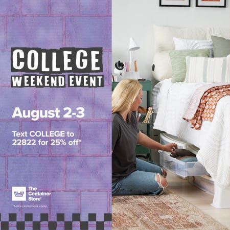 It’s College Weekend!