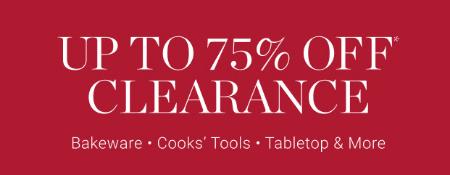 Up to 75% Off Clearance