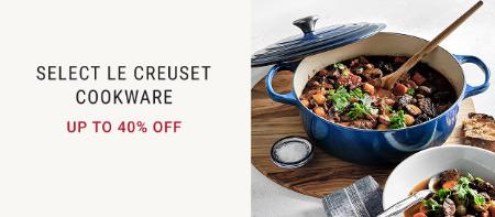 Up to 40% Off Select Le Creuset Cookware