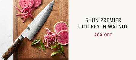 20% Off Shun Premier Cutlery in Walnut