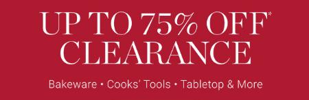 Up to 75% Off Clearance