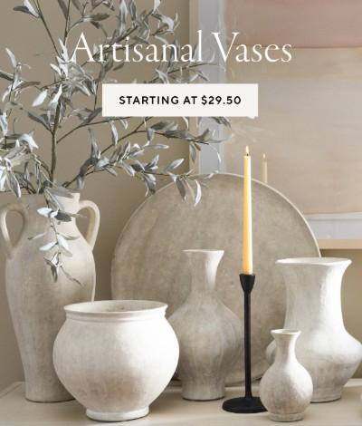 Starting at $29.50 Artisanal Vases