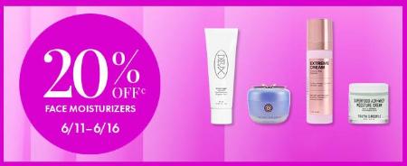 20% Off Face Moisturizers