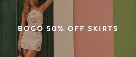 BOGO 50% Off Skirts
