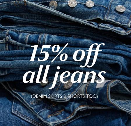 15% Off All Jeans