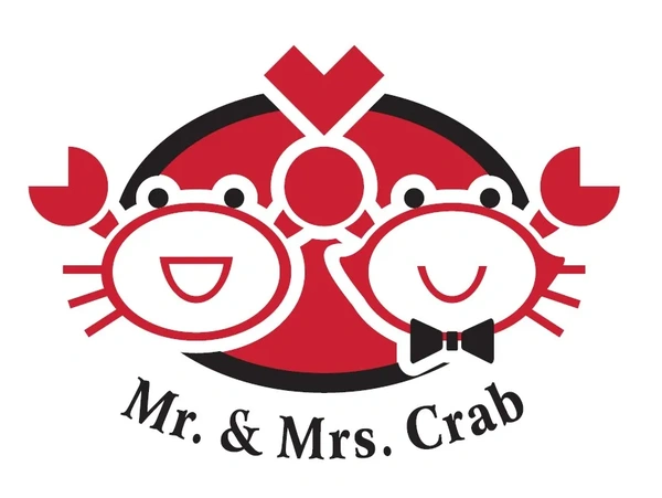 Mr. and Mrs. Crab Logo