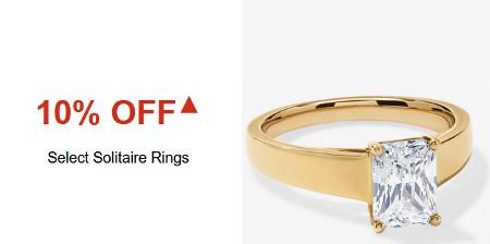 10% off Select Solitaire Rings