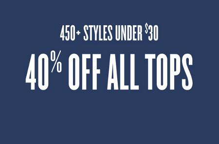 40% off All Tops