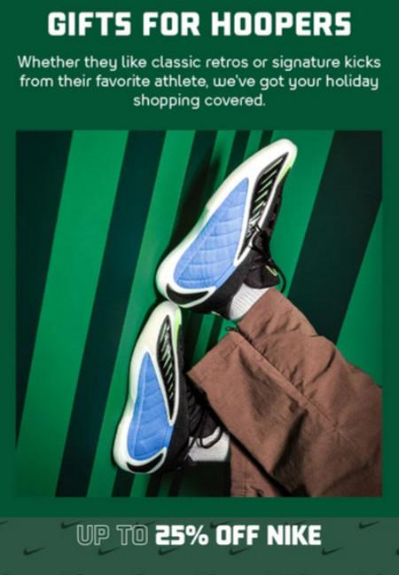 Up to 25% off Nike