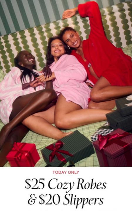 $25 Cozy Robes and $20 Slippers