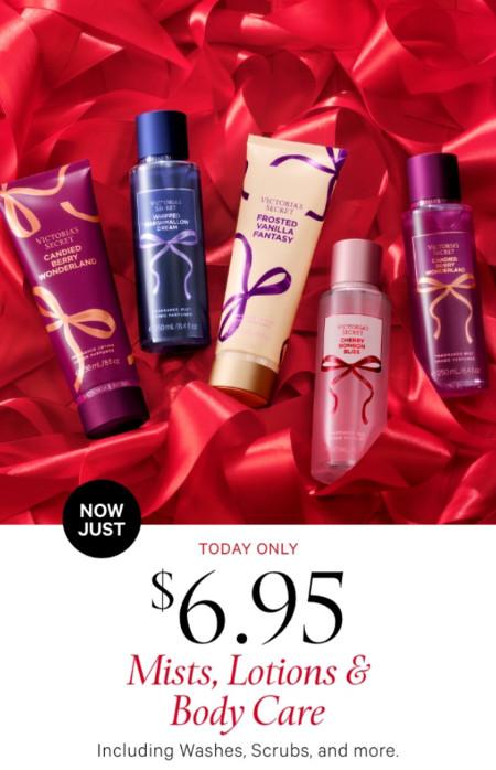 $6.95 Mists, Lotions and Body Care