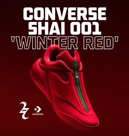 Meet the Converse SHAI 001 'Winter Red'