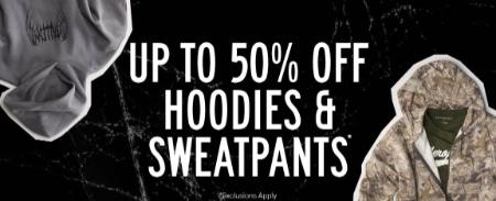 Up to 50% Off Hoodies & Sweatpants