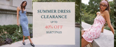 Summer Dress Clearance Up to 40% off